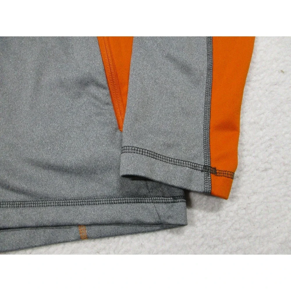The North Face Jacket Mens‎ Medium Gray Orange Hooded Softshell Full Zip Hiking